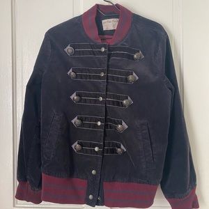 Free people atlas cord bomber jacket.